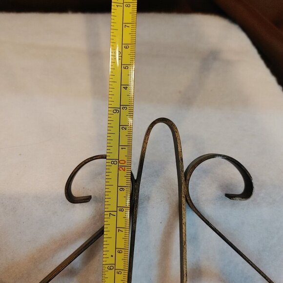 Gold Tone Wrought Iron Wall Candle Sconces - Set of 2 - Picture 5 of 5